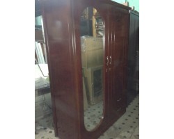 THANH LÝ TỦ ÁO 2 CÁNH CÓ GƯƠNG NGOÀI 130x200 ĐỎ XOAN ĐÀO